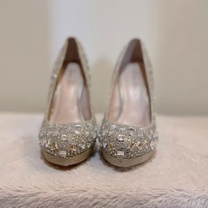Bedazzled pumps